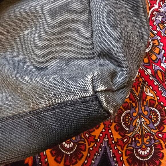 Sons of Trade LARGE Tactical tote in Back Oilcloth Canvas - Picture 6 of 12